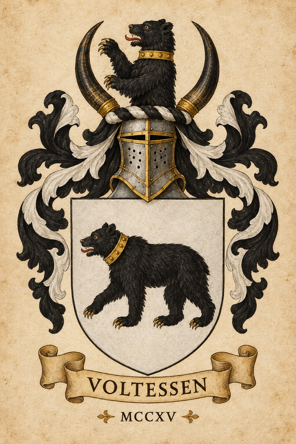 VOLTESSEN 1215 — Wappen-Signet